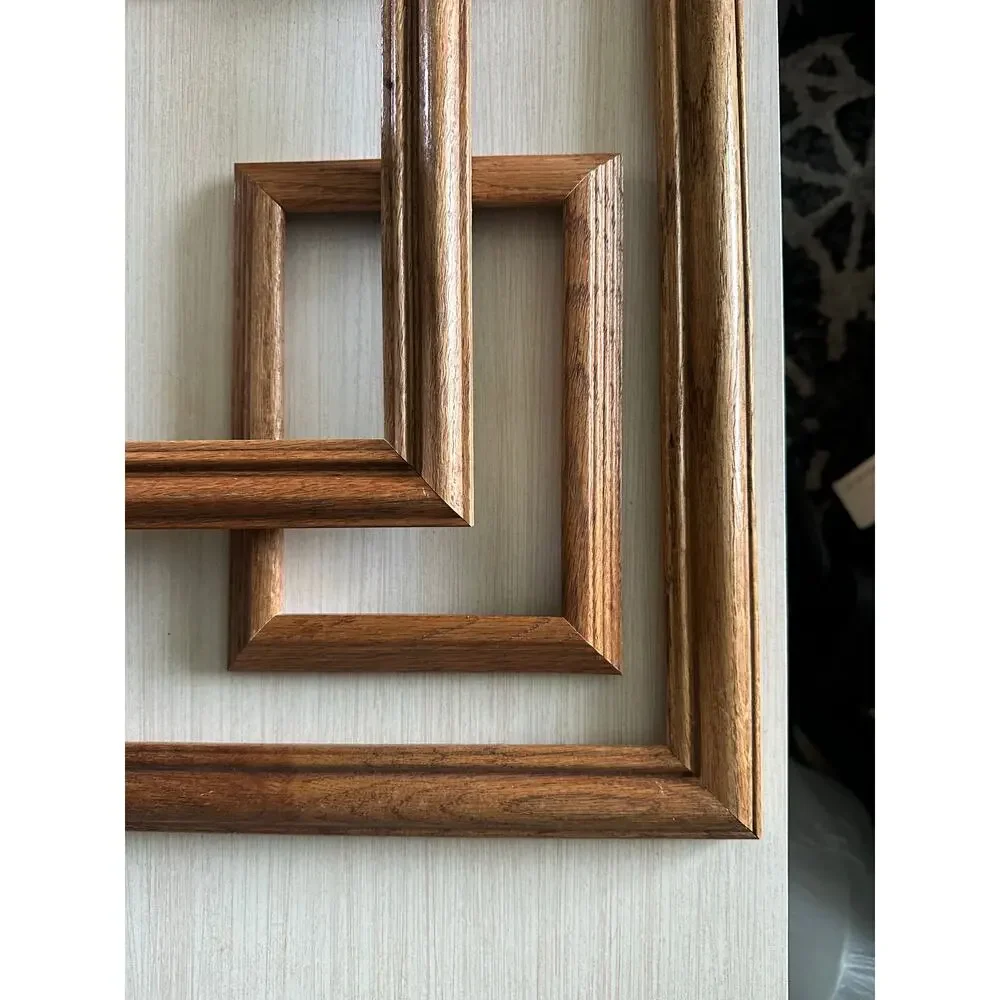 Set/3 oak frames natural rustic decor wooden minimal home wall 5x7 8x10 11x14